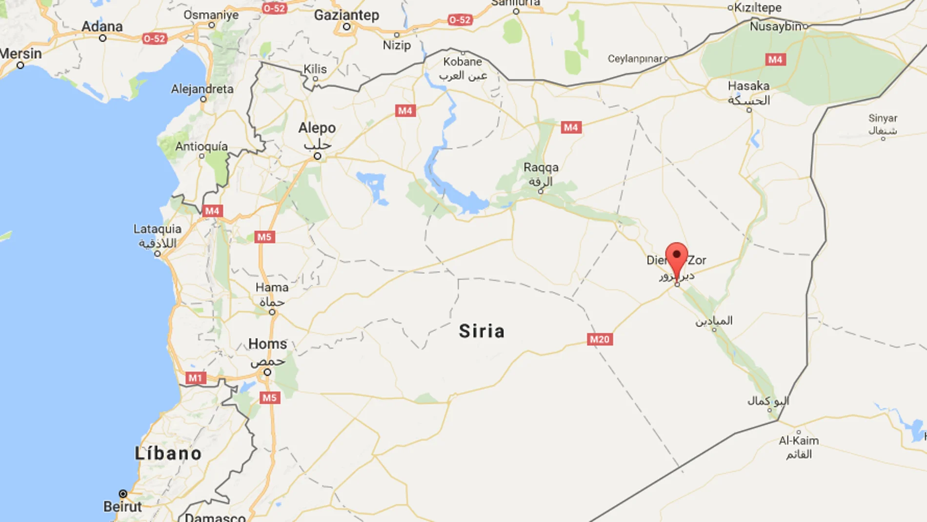Ciudad de Deir al Zur, en el noreste de Siria Ciudad de Deir al Zur, en el noreste de Siria