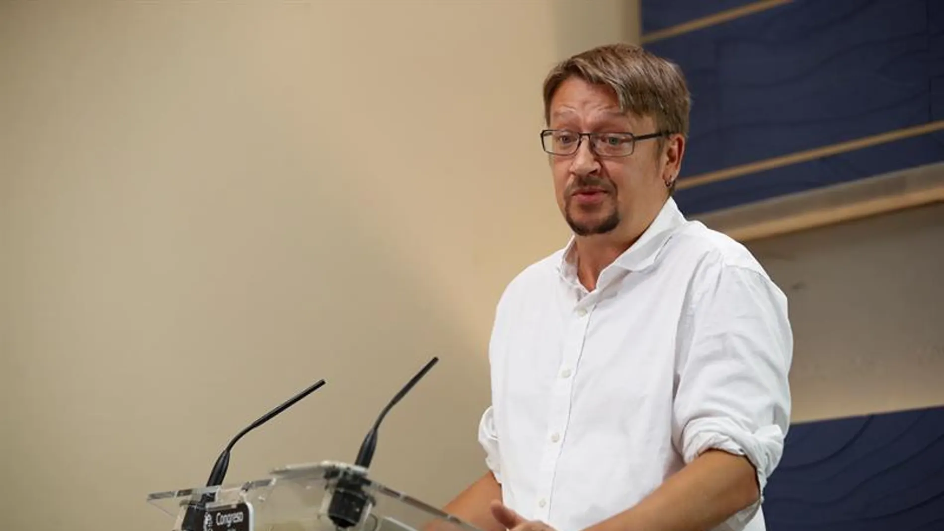 El líder de Catalunya en Comú, Xavier Domènech El líder de Catalunya en Comú, Xavier Domènech