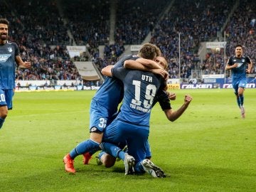 Hoffenheim celebrando un gol