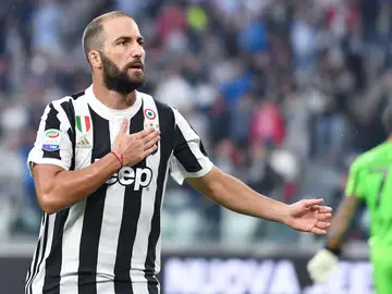 Gonzalo Higuaín celebra un gol con la Juventus Gonzalo Higuaín celebra un gol con la Juventus