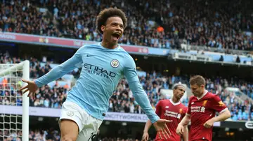 Leroy Sane celebrando un gol con el City Leroy Sane celebrando un gol con el City