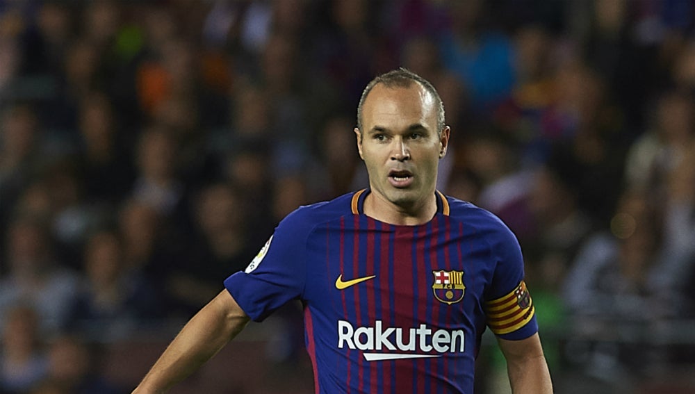 Iniesta, con el Barcelona