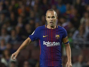 Iniesta, con el Barcelona