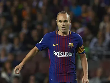 Iniesta, con el Barcelona Iniesta, con el Barcelona