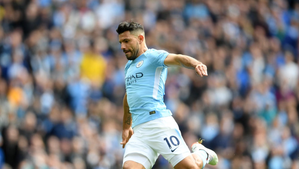 Kun Agüero con el City