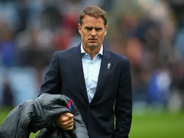 Frank de Boer, durante un partido del Crystal Palace Frank de Boer, durante un partido del Crystal Palace