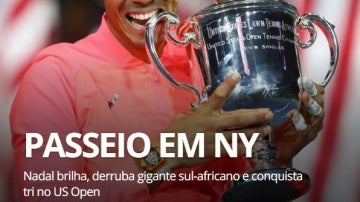 Elogios de la prensa brasileña a Nadal