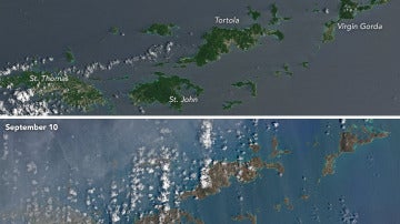 Las islas del Caribe, antes y después de Irma