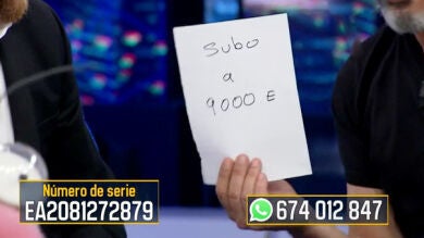 Ricardo Darín sube el valor del billete de 'El Hormiguero 3.0' de 6.000 a 9.000 euros