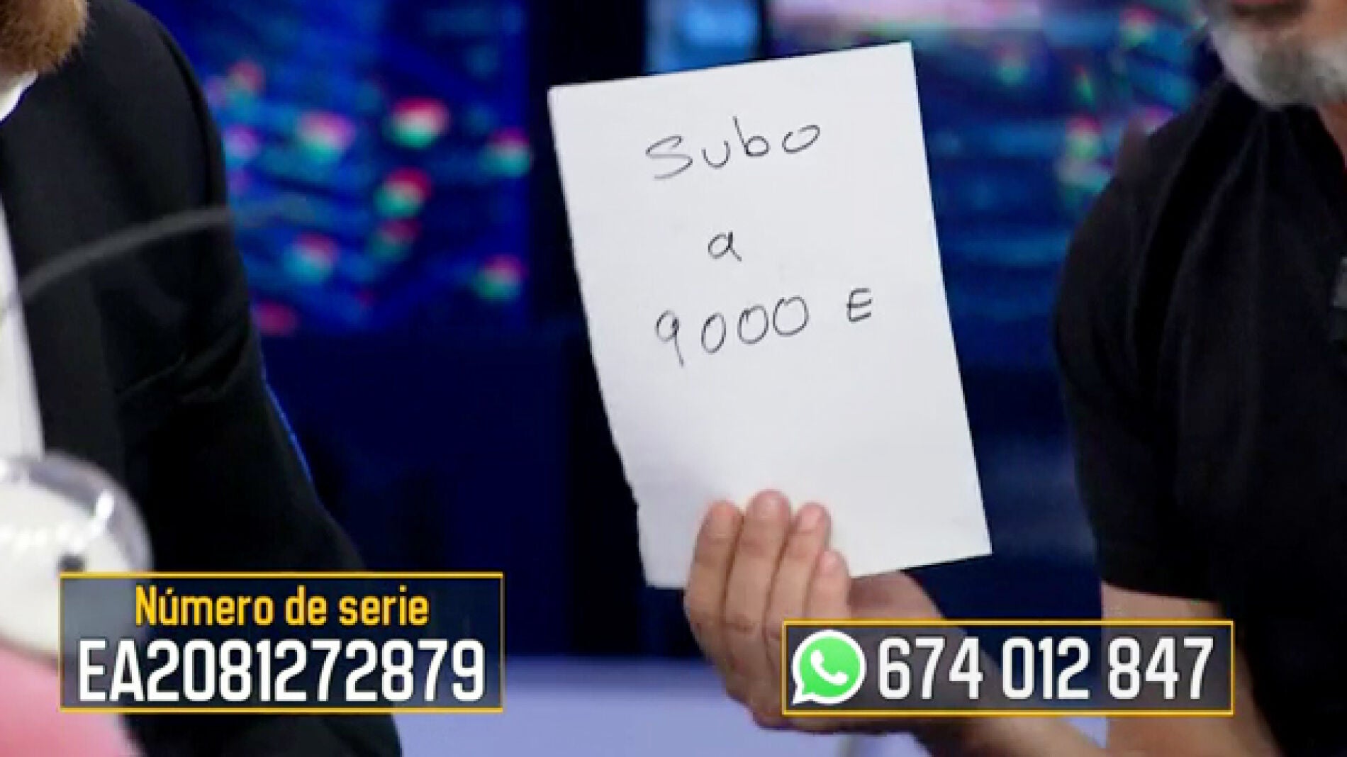 Ricardo Dar&iacute;n sube el valor del billete de 'El Hormiguero 3.0' de 6.000 a 9.000 euros