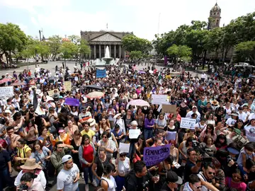 Marcha de mujeres en México Marcha de mujeres en México