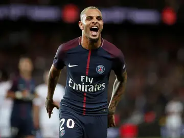 Kurzawa en un partido con el PSG Kurzawa en un partido con el PSG