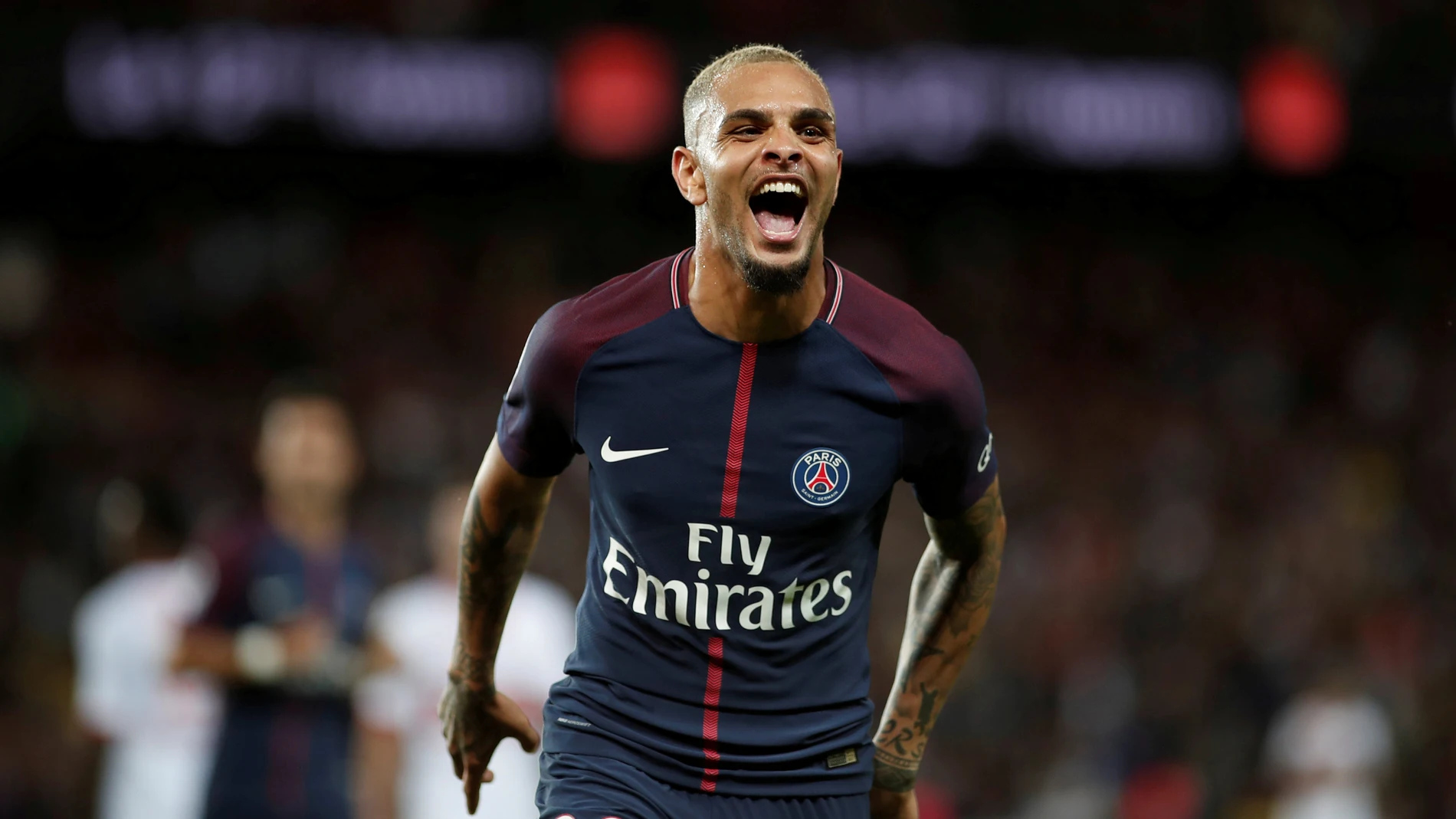 Kurzawa en un partido con el PSG Kurzawa en un partido con el PSG