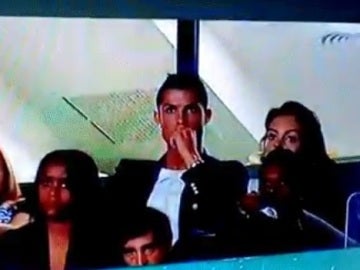 Cristiano en un partido del Sporting de Portugal
