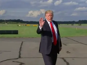 Trump llega a Nueva York para cuatro días de reuniones y estreno ante la ONU Trump llega a Nueva York para cuatro días de reuniones y estreno ante la ONU