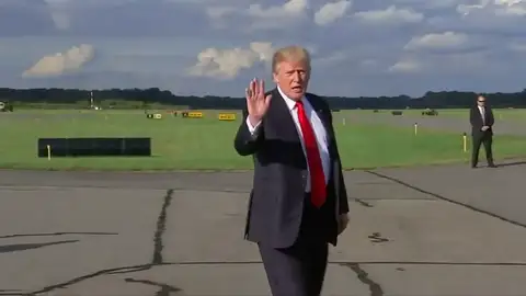 Trump llega a Nueva York para cuatro días de reuniones y estreno ante la ONU Trump llega a Nueva York para cuatro días de reuniones y estreno ante la ONU