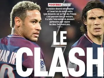 Neymar y Cavani enfrentados Neymar y Cavani enfrentados