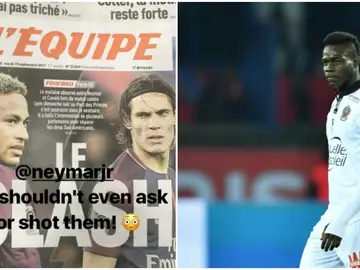 Balotelli manda un recado a Neymar Balotelli manda un recado a Neymar