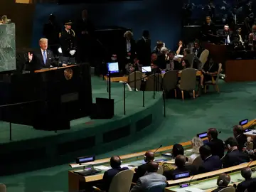 Donald Trump, ante la Asamblea General de la ONU Donald Trump, ante la Asamblea General de la ONU