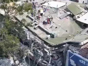 El terremoto de México, desde un dron El terremoto de México, desde un dron