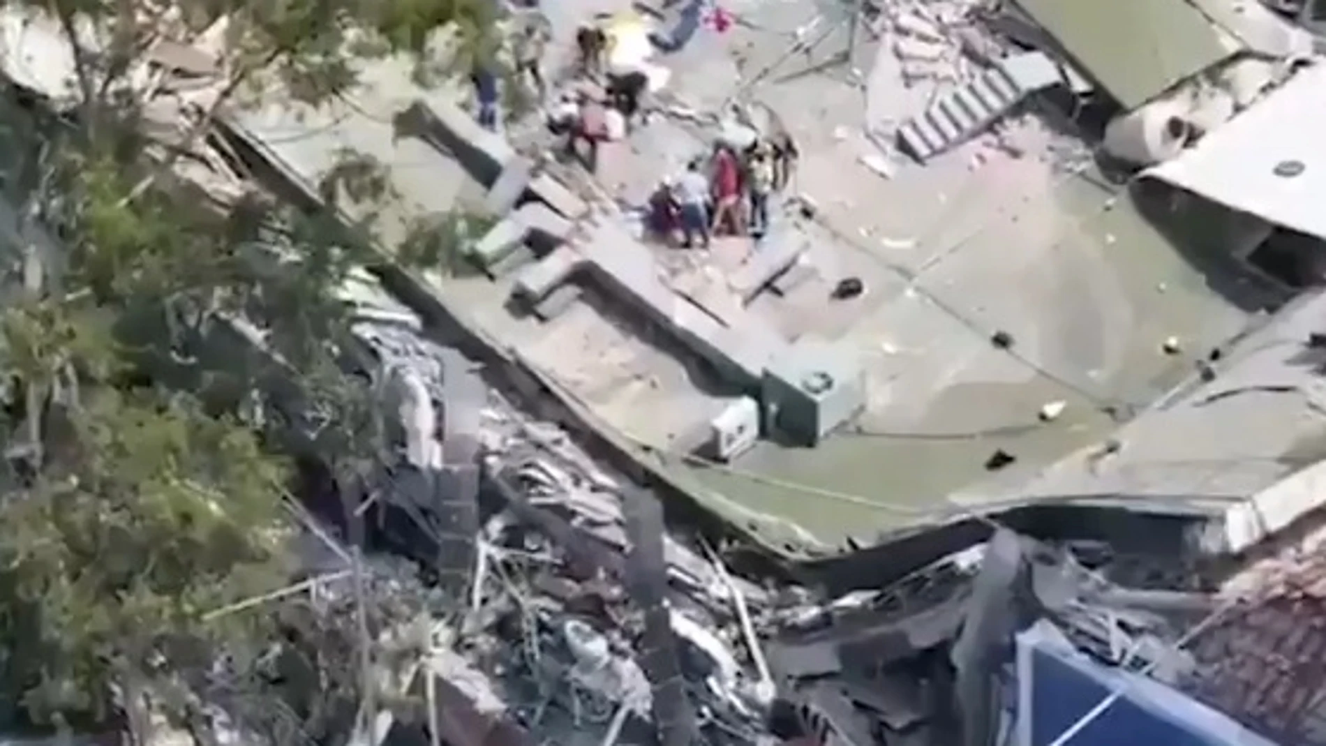 El terremoto de México, desde un dron El terremoto de México, desde un dron