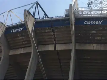 El Estadio Azteca tras el terremoto de México El Estadio Azteca tras el terremoto de México