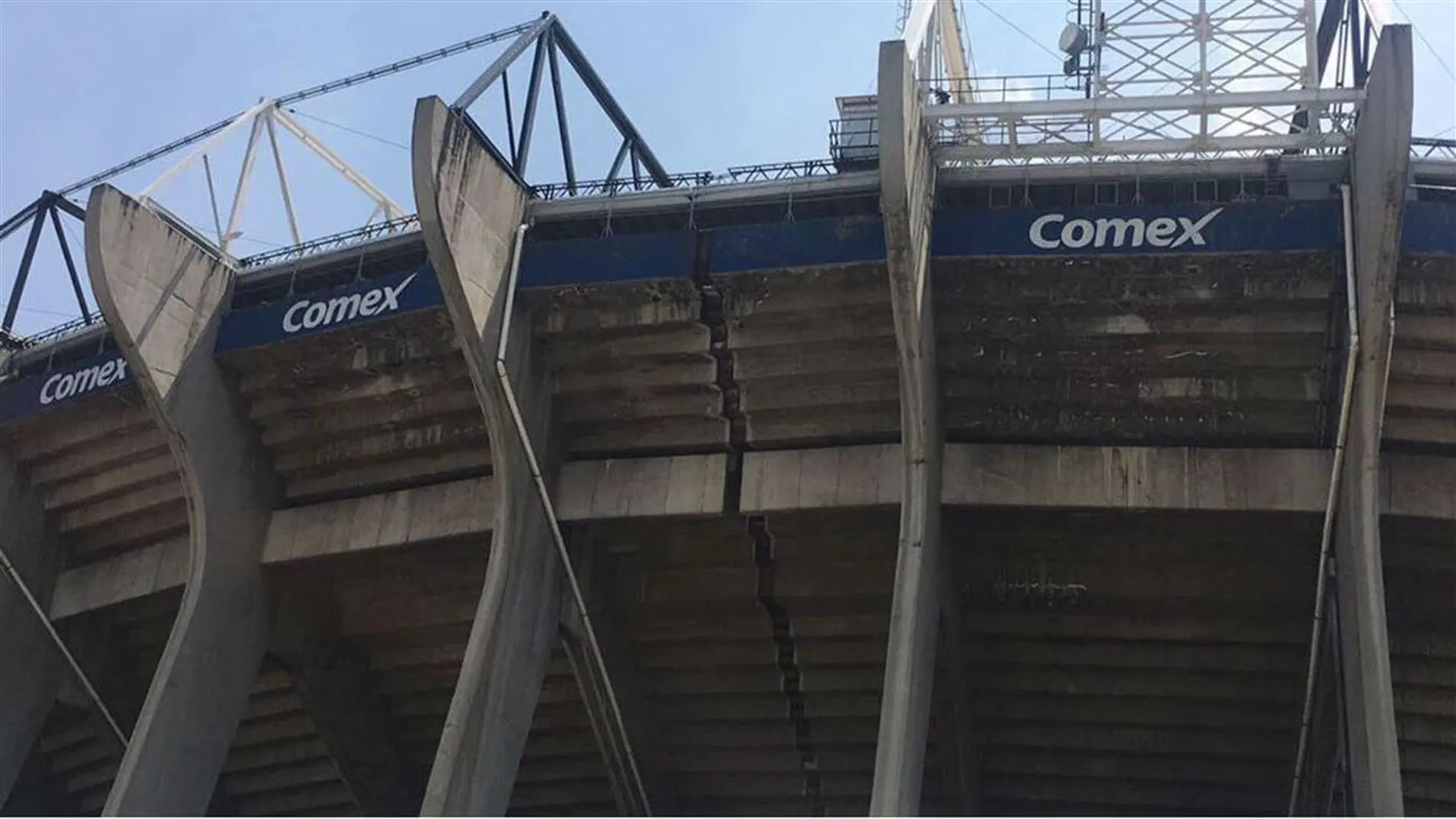El Estadio Azteca tras el terremoto de México El Estadio Azteca tras el terremoto de México