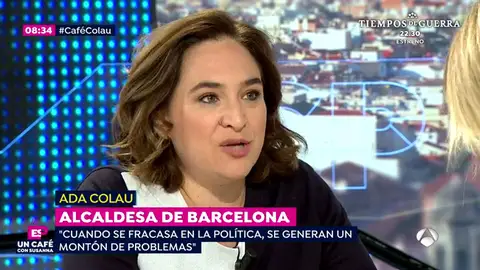 Ada Colau: "Siempre estamos a tiempo de dialogar y de llegar a una mesa de negociación política antes del choque de trenes del 1-O" Ada Colau: "Siempre estamos a tiempo de dialogar y de llegar a una mesa de negociación política antes del choque de trenes del 1-O"