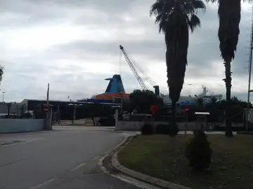 Uno de los barcos que alojarán a la Policía en Barcelona Uno de los barcos que alojarán a la Policía en Barcelona