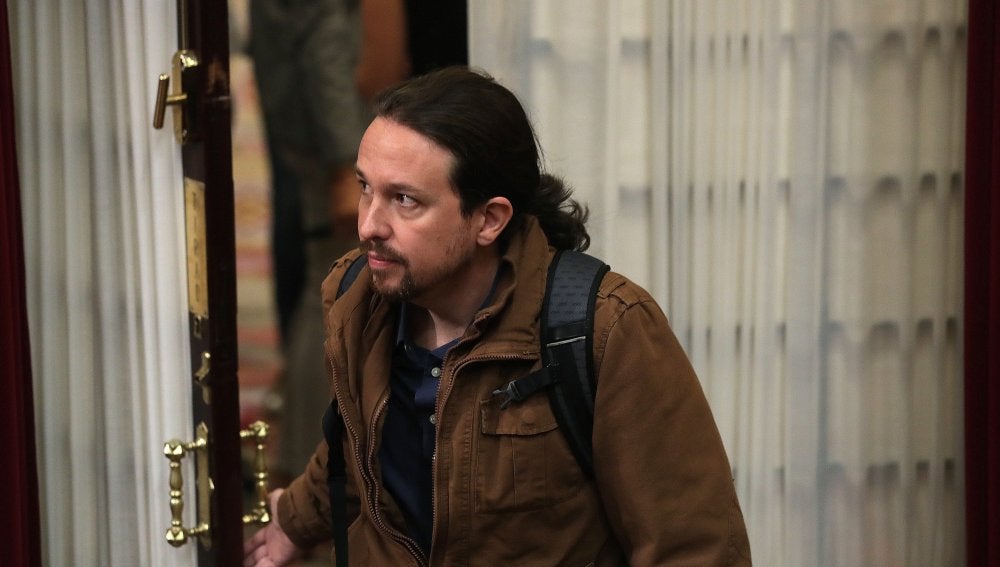 El líder de Unidos Podemos, Pablo Iglesias