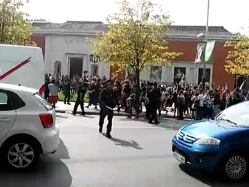 Protestas en Bilbao por la presencia del autobús de 'Hazte Oír' Protestas en Bilbao por la presencia del autobús de 'Hazte Oír'