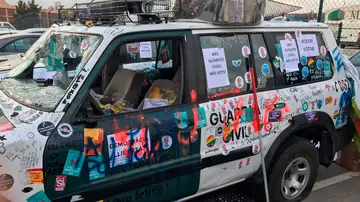 Coche de la Guardia Civil en Manresa Coche de la Guardia Civil en Manresa