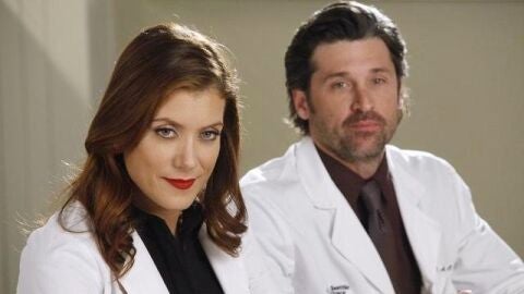 Patrick Dempsey y Kate Walsh en 'Anatomía de Grey'