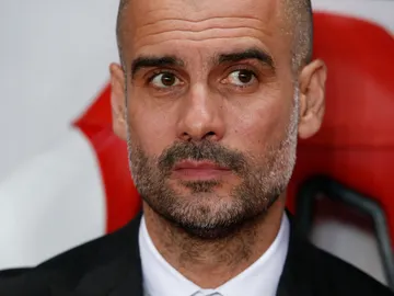 Guardiola durante una entrevista Guardiola durante una entrevista