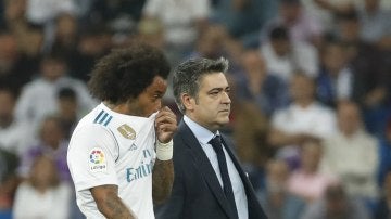 Marcelo se retira del Santiago Bernabéu