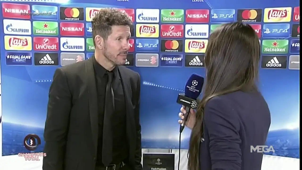Simeone: "El Chelsea fue mejor durante todo el partido"