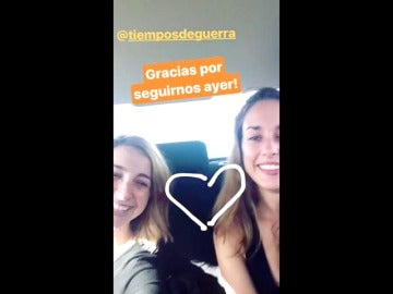 Anna Moliner y Silvia Alonso, agradecidas por los buenos datos de audiencia de 'Tiempos de guerra'