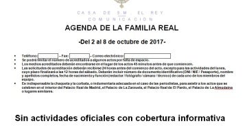 Agenda de la Casa Real