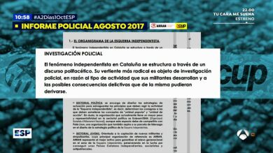 Informe policial sobre la CUP, lo revela en exclusiva 'Espejo Público' 