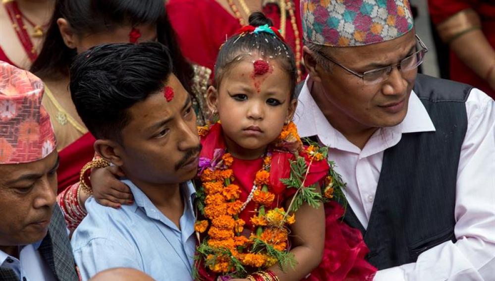 La nueva diosa viviente Kumari Trishna Shakya