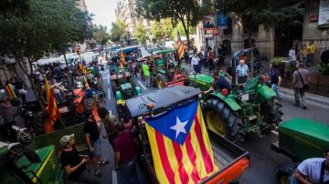 Marchas de tractores en Cataluña
