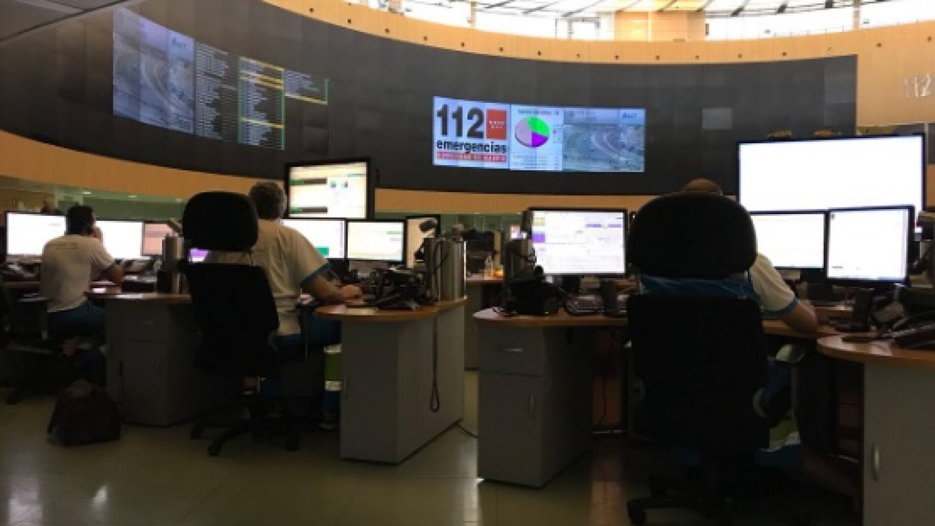 Sala de atenci&oacute;n telef&oacute;nica de 112 Comunidad de Madrid