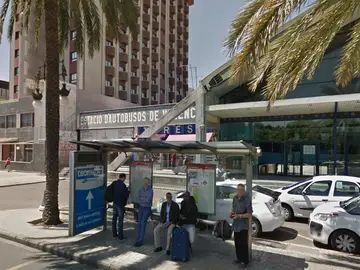 Estación de autobuses de Valencia, donde fue interceptada la víctima Estación de autobuses de Valencia, donde fue interceptada la víctima