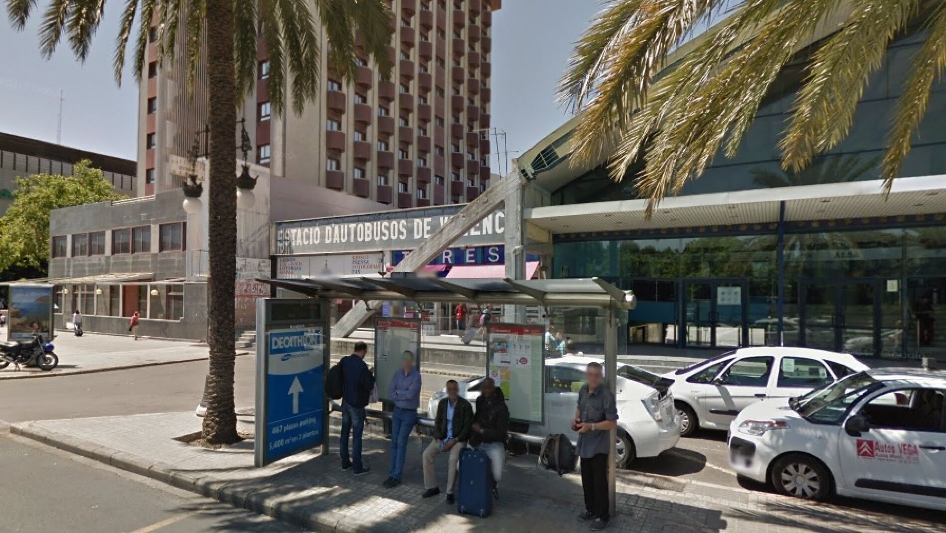 Estaci&oacute;n de autobuses de Valencia, donde fue interceptada la v&iacute;ctima