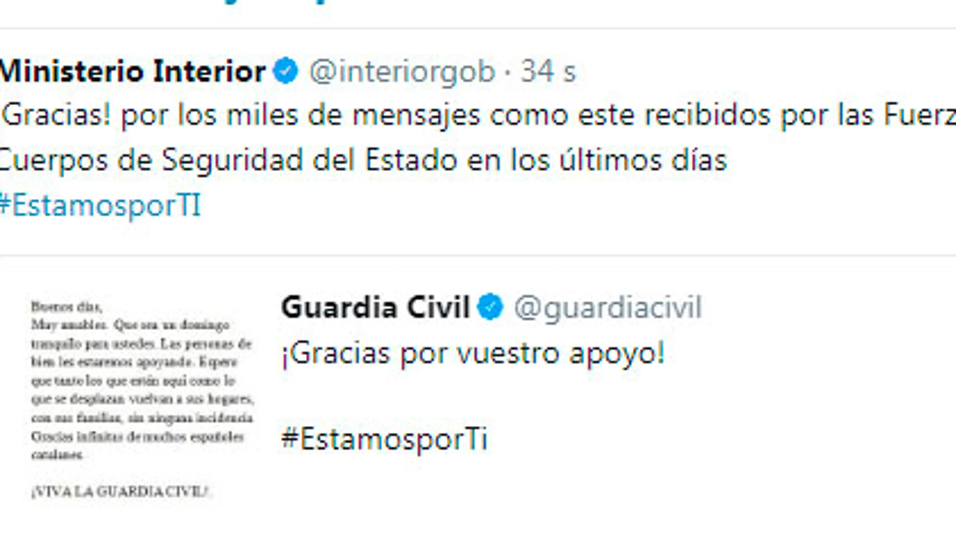 Tuit de Interior para informar del referéndum Tuit de Interior para informar del referéndum