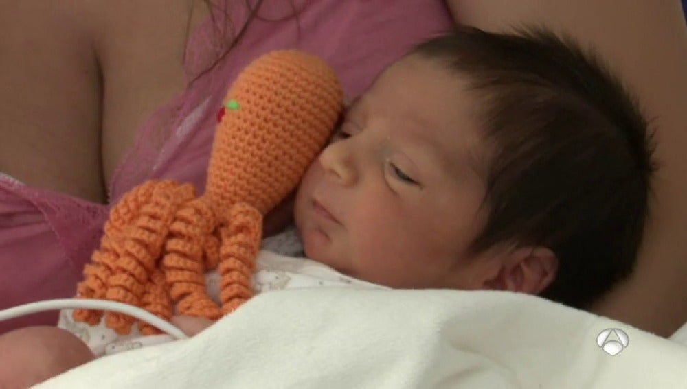 Regalan pulpos de ganchillo en los hospitales para ayudar a los bebés prematuros