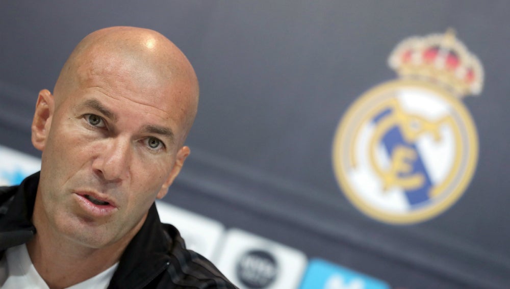 Zinedine Zidane, en rueda de prensa