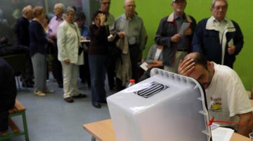 Urnas en el referéndum 1-O