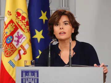 Soraya Sáenz de Santamaría comparece ante los medios Soraya Sáenz de Santamaría comparece ante los medios