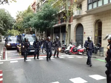 La Policía Nacional interviene en Alcarrás, en Girona La Policía Nacional interviene en Alcarrás, en Girona